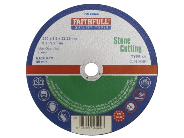 Flat Stone Cutting Discs